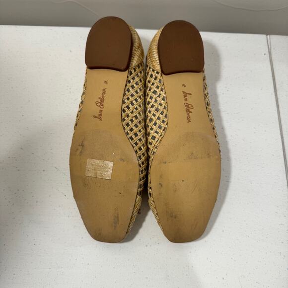 Sam Edelman Ballet Flats Women's 7.5 Woven Raffia Bow Beach Boho - Picture 15 of 16